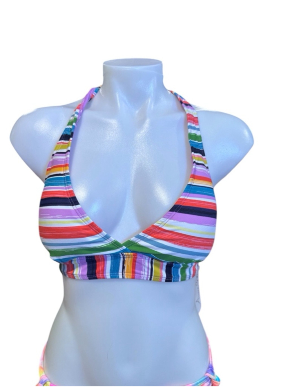 Women's Anne Cole Bikini Top Size L Multi